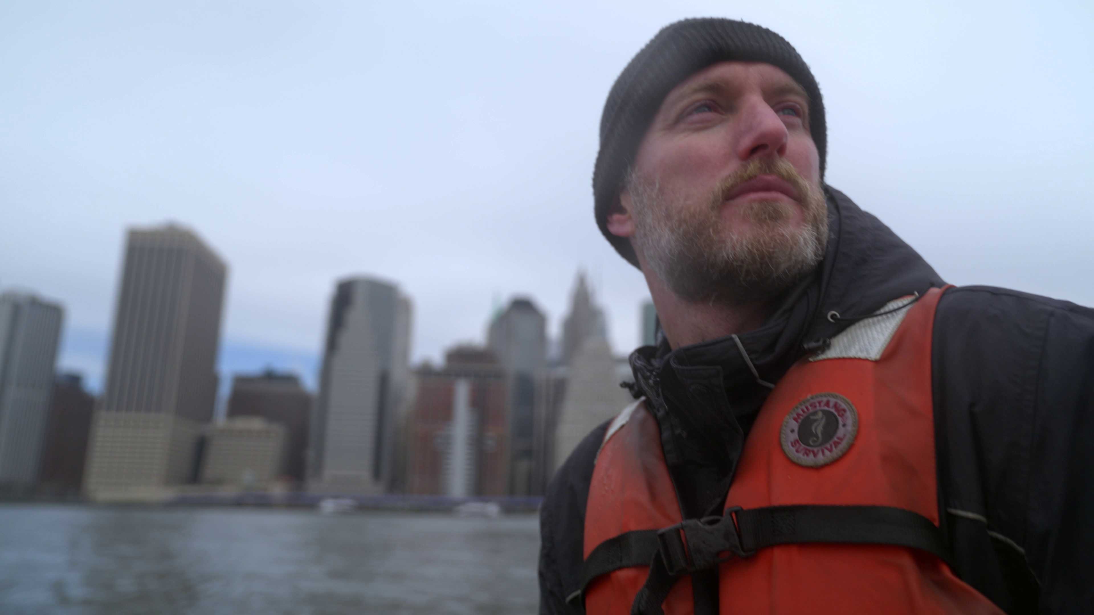 Image of man in life jacket