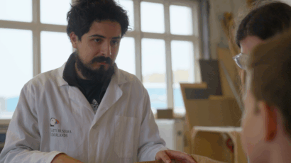 Lucas Canas studies puffins in Iceland.