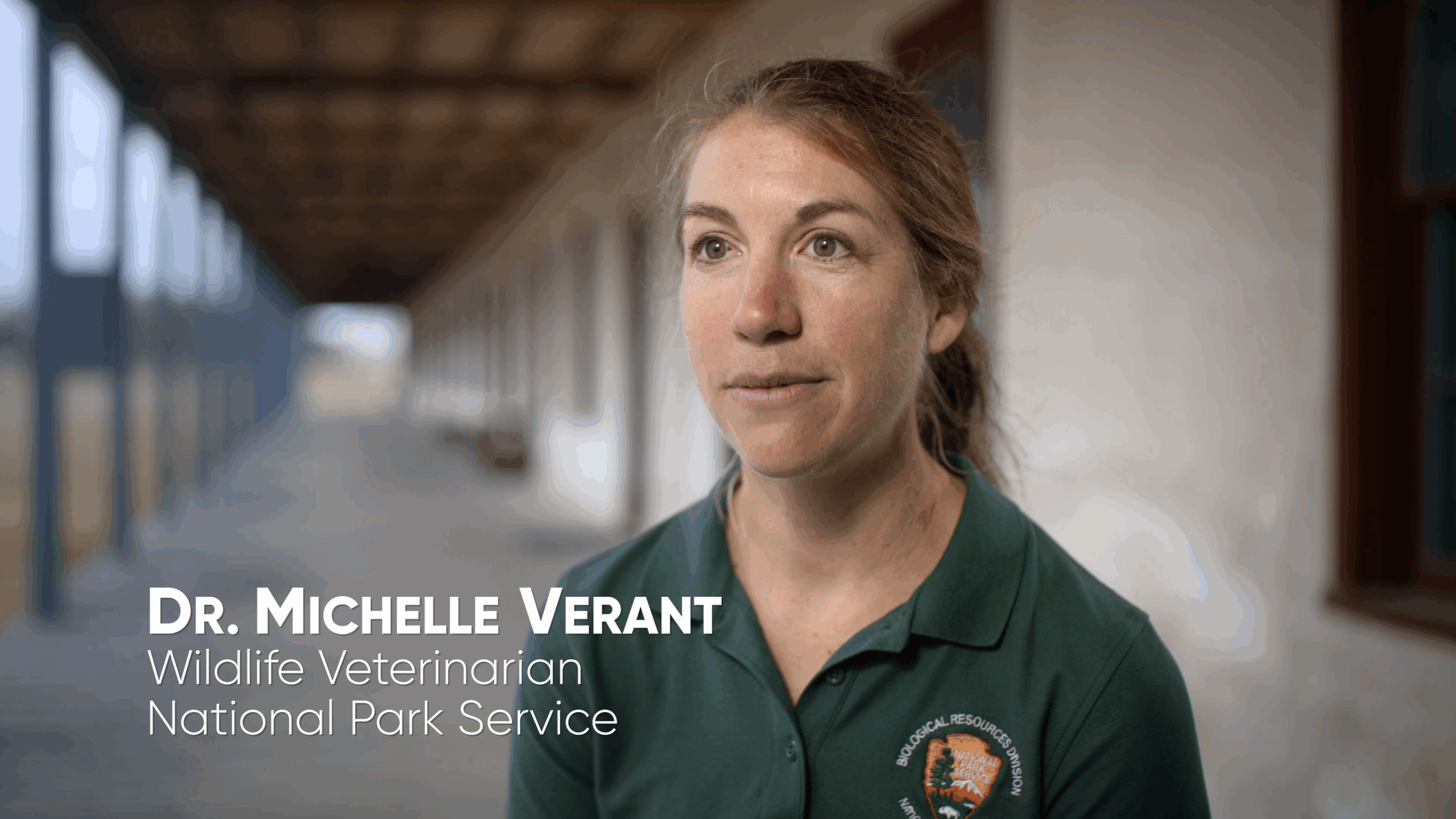 Dr. Michelle Verant is a wildlife veterinarian who works for the National Park Service